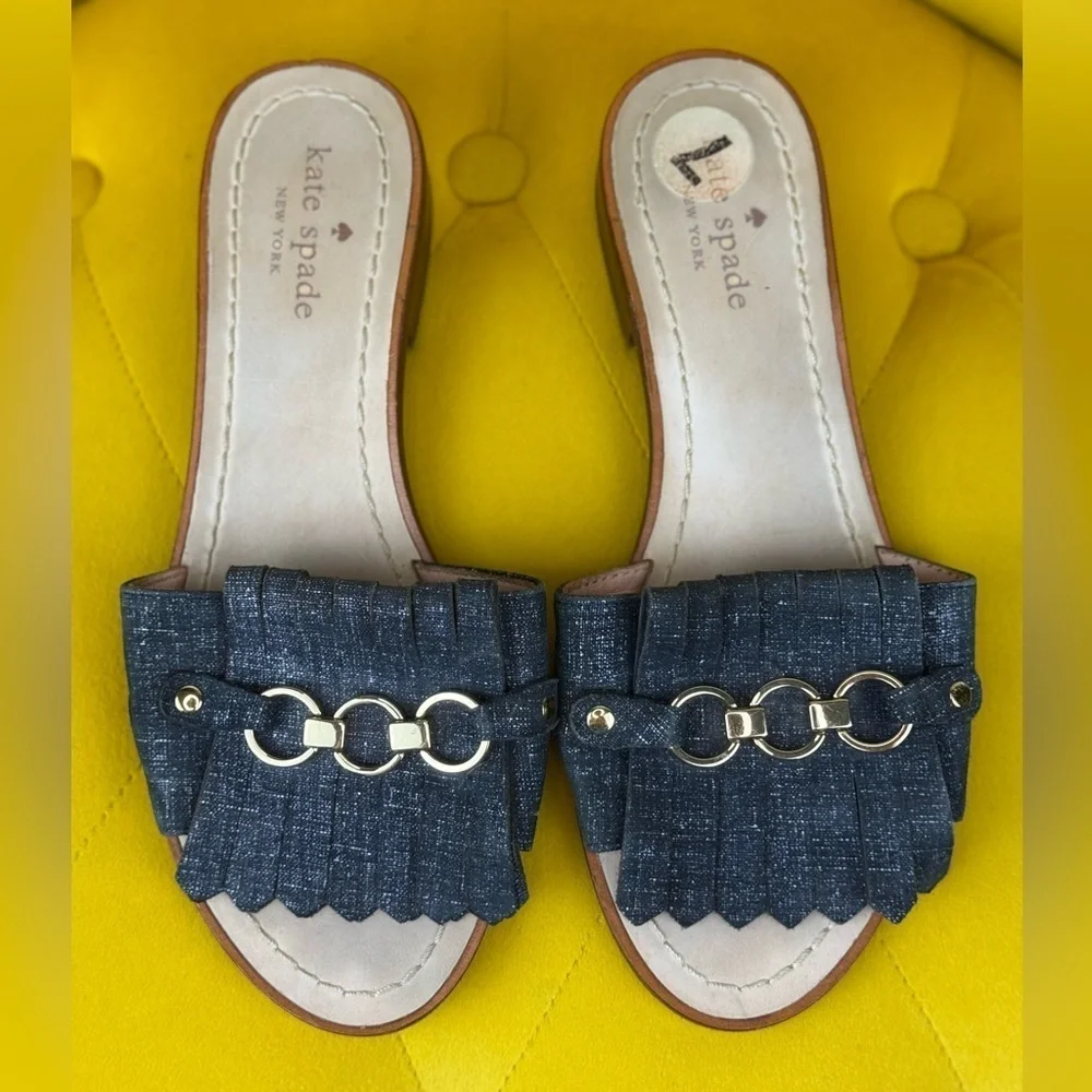 Kate Spade Blue Sandals with Classic Design